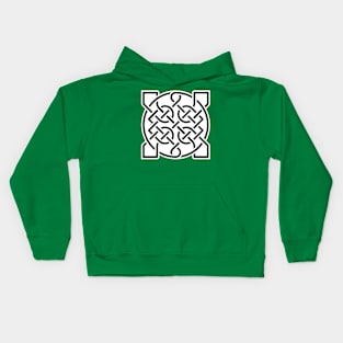 Celtic Ornamental Knot Geometric Design 5 Kids Hoodie